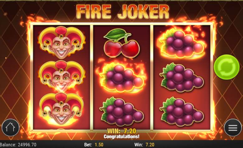 play in Fire Joker Pin-Up
