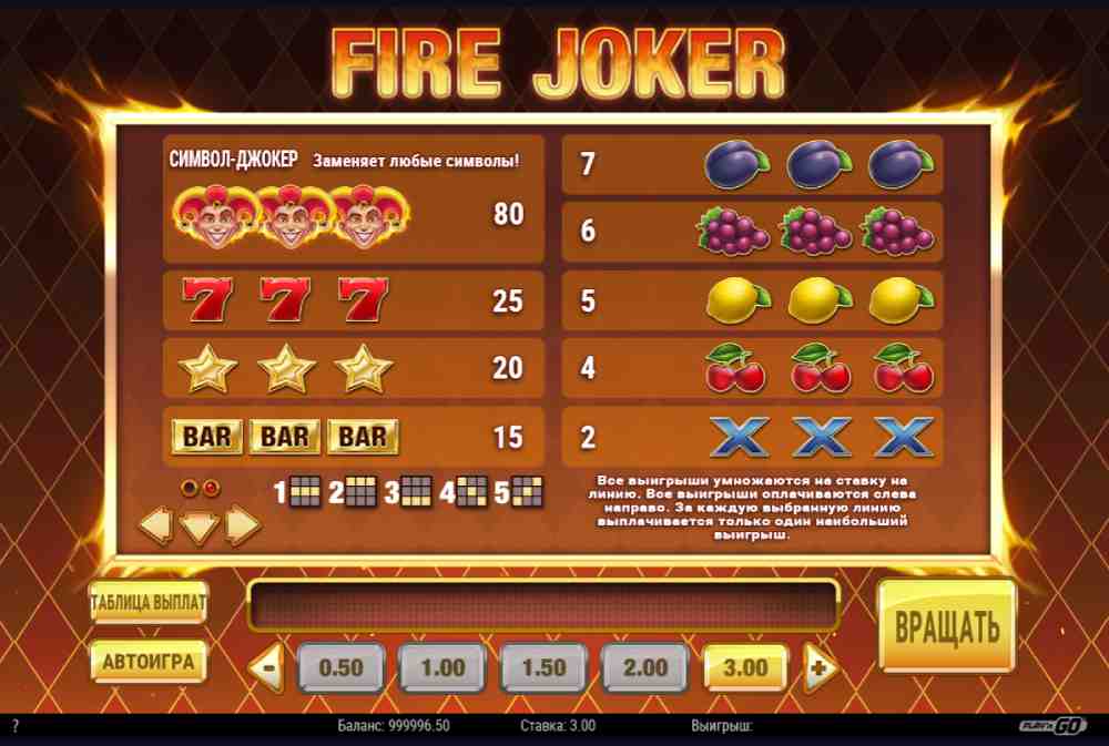 Fire Joker play